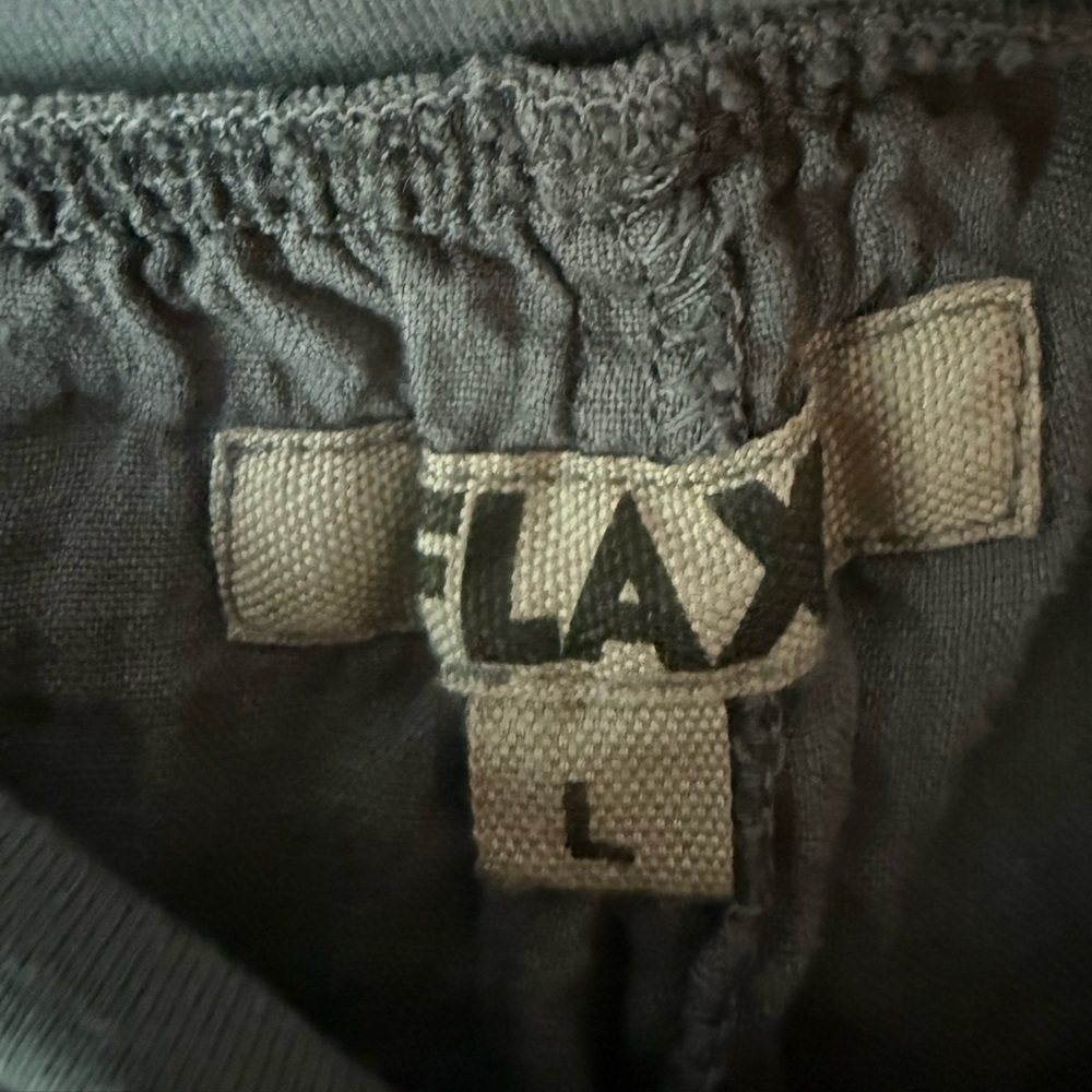 Flax Gray Linen Drawstring Pants - Picture 2 of 3